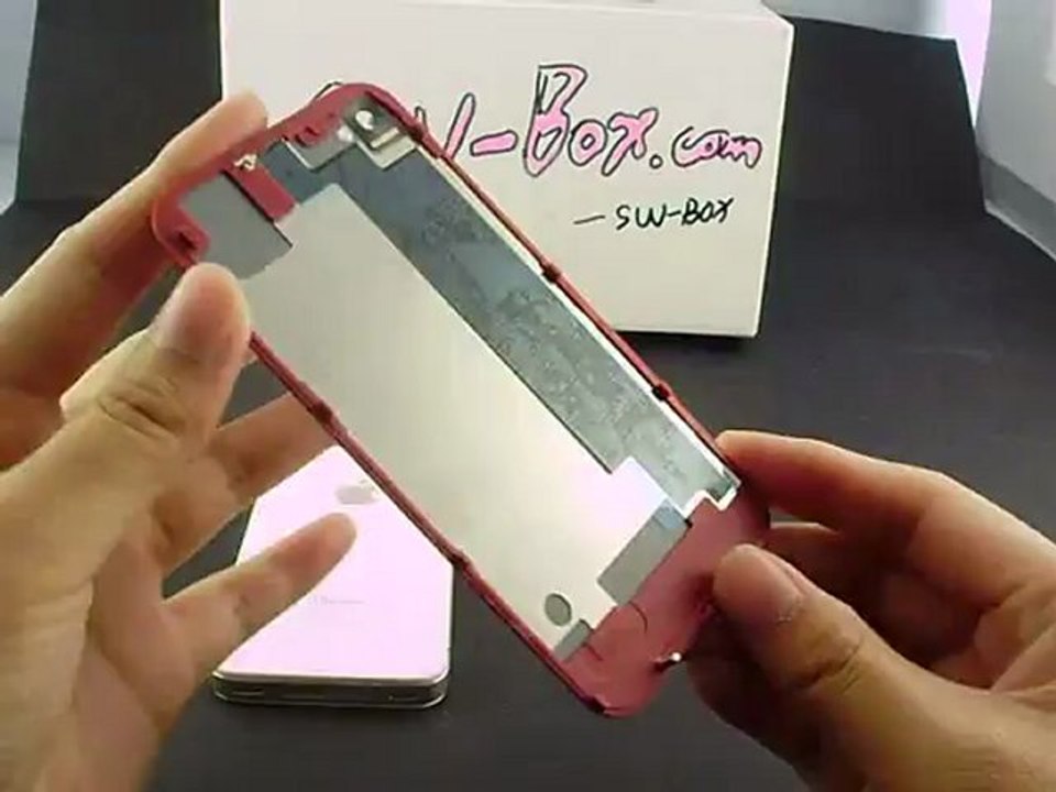 Red iPhone 4S Back Cover Housing with Red Interior Frame