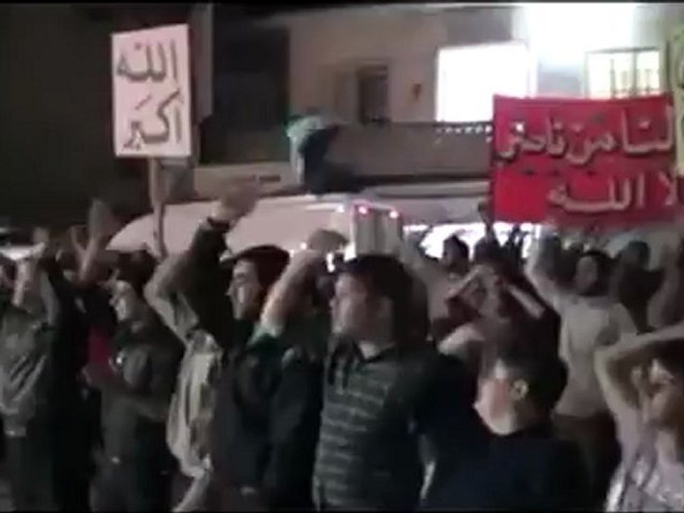 فري برس ادلب بنش مسائية يلعن روحك يانصر الله 9 4 2012 ج2