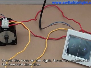 LCD Touch Wall Switch Control AC Motor for Electric Skylight / Blind