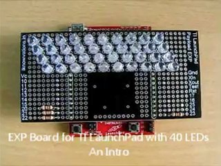 EXP Board for TI LaunchPad with 40 LEDs