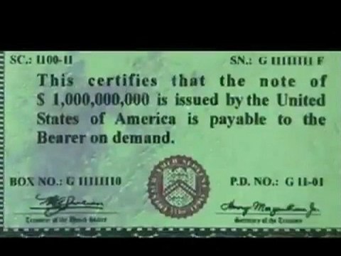 SIX TRILLION $ IN ILLUMINATI US BONDS CONFISCATED - NWO