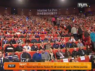 Marine Le Pen en meeting à Lyon