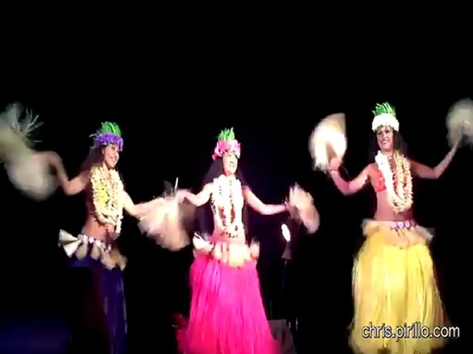 Hula Dancing at a Hawaiian Luau