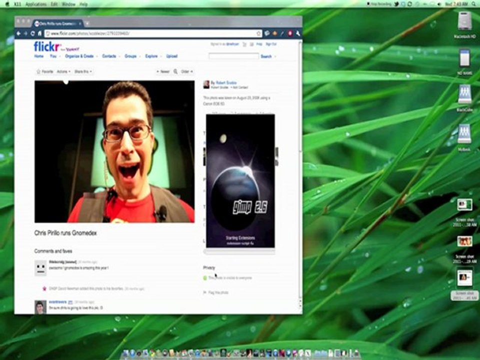 Easy screen captures with Mac OS X