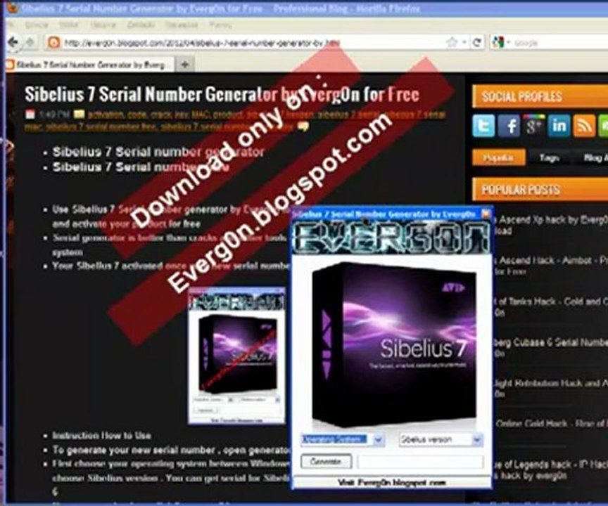 Sibelius 7 Serial [Keygen 에뮬 (Crack 보이 어드벤스)] DOWNLOAD