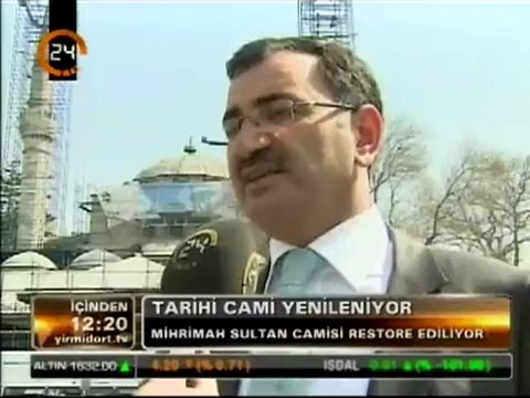 Mihrimah Sultan Cami restore ediliyor