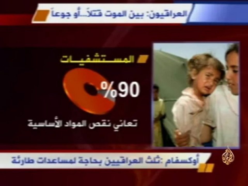ثلث العراقيين بحاجة إلى مساعدات طارئة