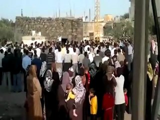 فري  برس درعا إنخل مظاهرة صباحية تندد بمجازر النظام 10 4 2012