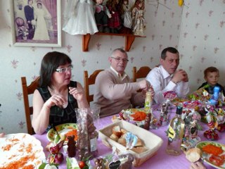 notre decoration de table de paques