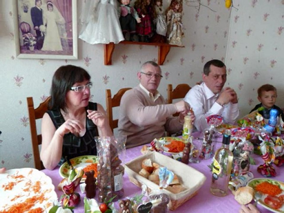 notre decoration de table de paques