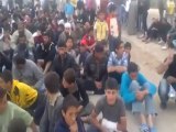 فري برس مخيم كلس اعتصام اللاجئين أمام المخيم 9 4 2012