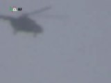 فري برس ريف دمشق سقبا تحليق طيران هليكوبتر في سماء المدينة 10 4 2012
