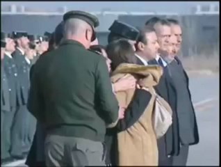 Llegada de los restos mortales de Fernando Trapero