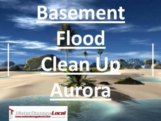 Aurora Basement Flood Clean Up