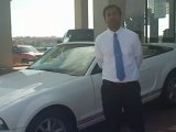 Used Convertible Car Dealer Walks Around The Ford Mustang Near Enid OK