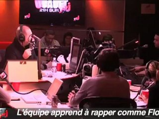 C'Cauet, l'équipe apprend a rapper comme Flo Rida