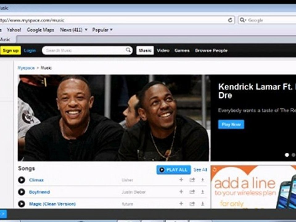 How to listen to free music online on myspace