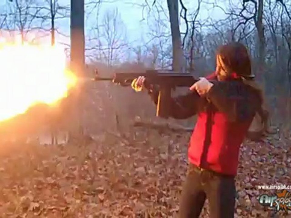 AirSplat On Demand Presents Kristen Shoots Real Steel Guns for all the Airsoft Haters