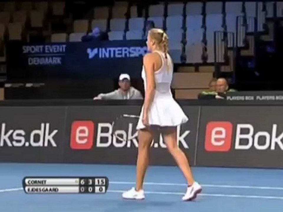 WTA Kopenhagen: Cornet eine Nummer zu groß
