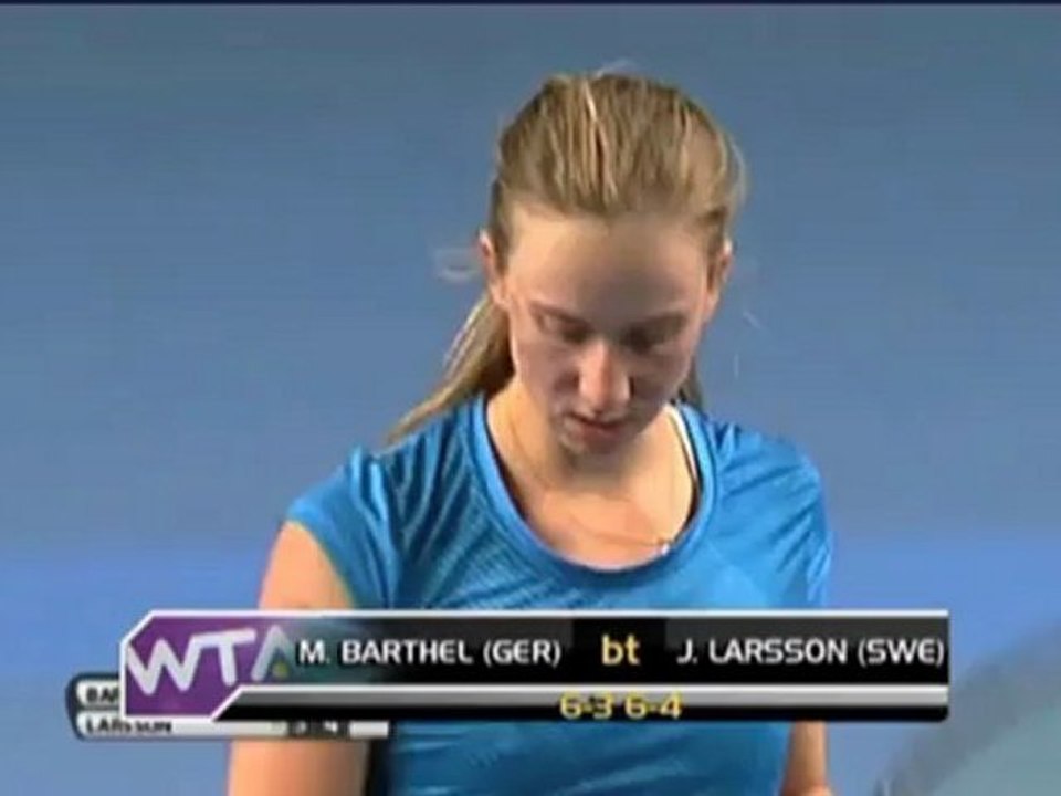 WTA Kopenhagen: Barthel eine Runde weiter