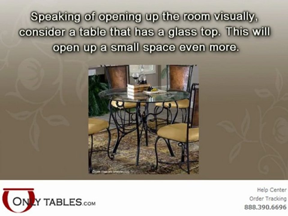 Dining Room Table and Chairs for Smaller Spaces