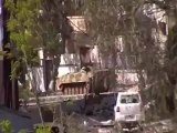 فري برس حمص القرابيص  تجول الدبابات  مع اقتحام الحي   10 4 2102