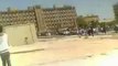 فري برس حلب تجمع احرار جامعة حلب   كلية الاداب  اطلاق قنابل مسيلة لدموع10 4 2012 ج4