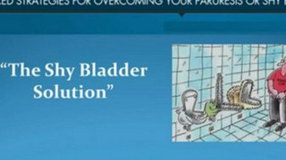 avoidant paruresis - bashful bladder - bashful bladder syndrome