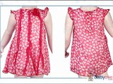 Nauti Nati Girl Flat Chiffon Sleeveless Dress With Panels - Pink Viedo By Babyoye.com
