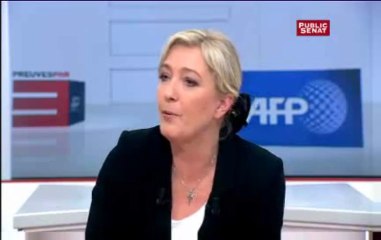 Marine Le Pen: "je me vois à 20%"