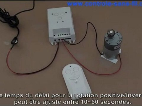 Comment commander un moteur 12v par émetteur récepteur sans fil S1FD-DC12 CA-4?