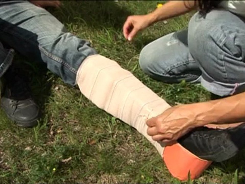 Immobilisation de la jambe