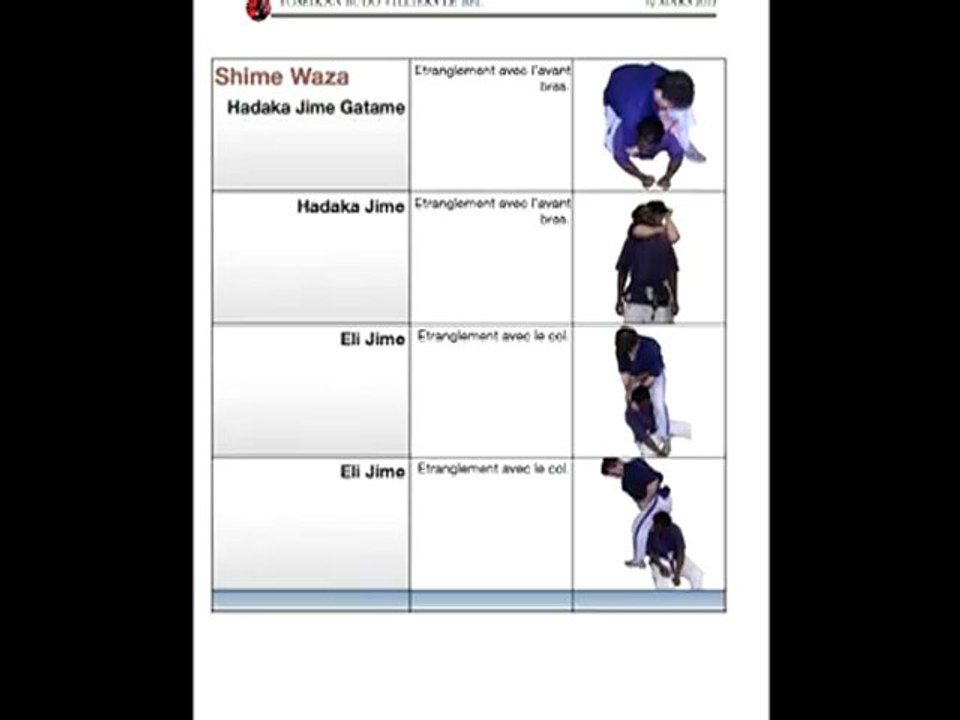 Le cahier technique du 2eme dan - passage de grade - Yoseikan