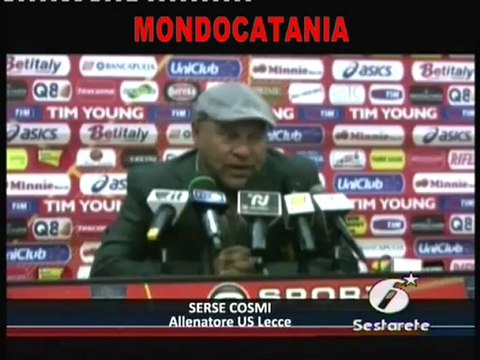 Cosmi : il Catania è una Realtà, non una Sopresa ***11 aprile 2012***