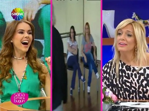 İpek Tanrıyar Saba Tümer taklidi yapıyor