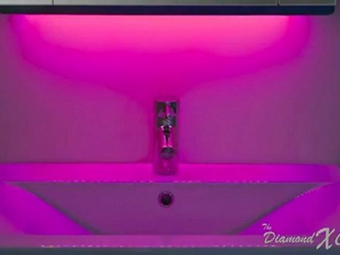 Bathroom Mirror and Cabinet: Solid OAK LED Demisting Cabinet with Soft Close Hinges - model : Twilight H690mm x W600 x D130mm