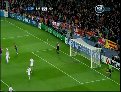Repliegue intensivo del Milan ('2) - Barcelona vs Milan - Champions League 2011/2012