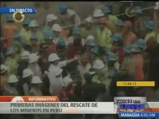 Download Video: Rescatan vivos a los nueve mineros atrapados en socavón en Perú