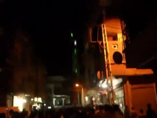 فري برس ريف دمشق زملكا مظاهرة مسائية 10 4 2012  1