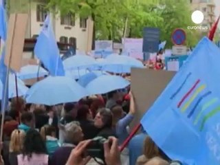 Slovenya'da kamu çalışanları greve gitti
