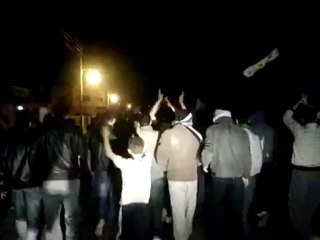 فري برس ريف دمشق المقيليبة مظاهرة مسائية 11 4 2012