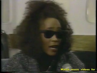 WHITNEY HOUSTON -- 1988 interview at concert for Nelson Mandela's 70th Birthday