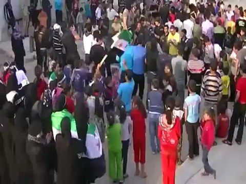 فري برس درعا البلد مظاهرة نصرة للمدن المحاصرة 11 4 2012