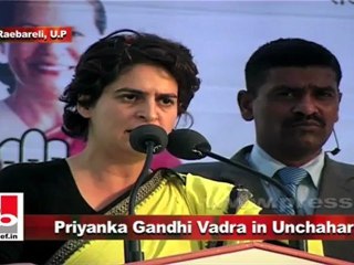 Priyanka Gandhi Vadra in Unchahar (Raebareli)  Leaders should realize the strength of the people