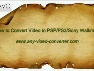 How to convert video to PSP with Any Video Converter Ultimate?