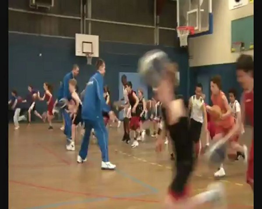 Le SPO ROUEN BASKET en visite à l'EFMB de l'ASPTT ROUEN BASKET