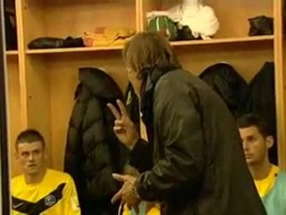 USQ : l'entraineur Regis Brouard à la mi temps.