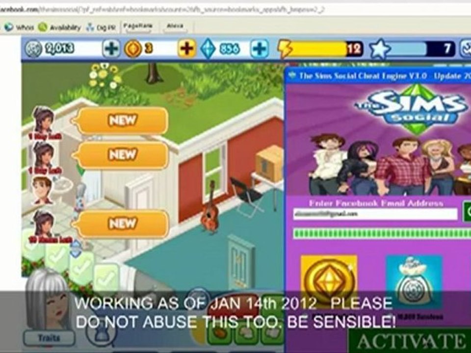 THE SIMS SOCIAL Hack Cheat - April May 2012 Fixed Update Download