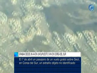 Graban desde un avión un supuesto OVNI en Corea del Sur