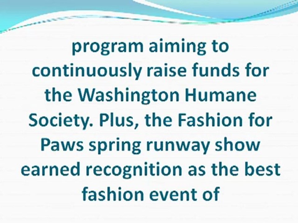Fashion For Paws Supports DC Charity
